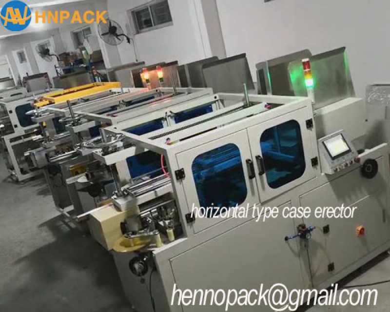 Hennopack Auto High Speed Carton Erector Machine - Efficient Case Forming Machinery